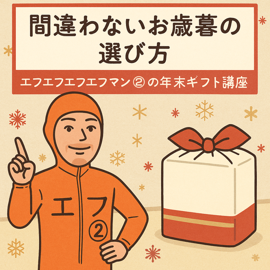 間違わないお歳暮商品 ～エフエフエフエフマン②が教える失敗しないギフト選び～